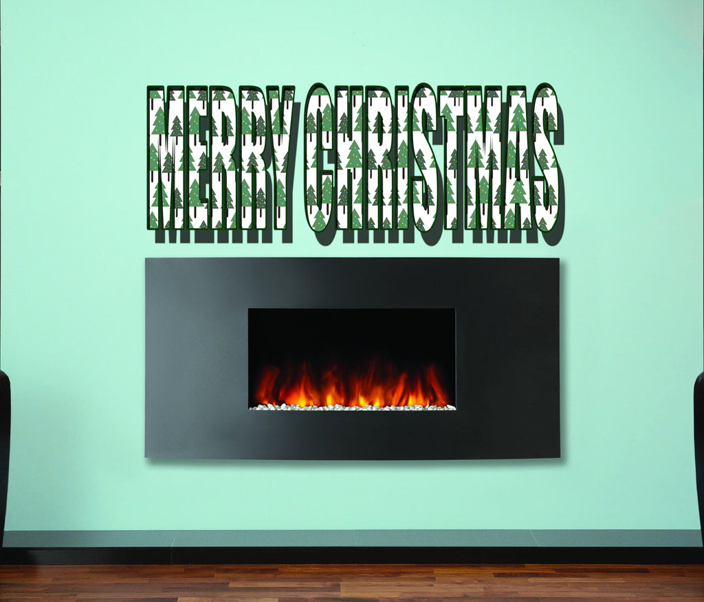 Merry Christmas Inscription Wall Decal, Merry Christmas Inscription Wall sticker, Merry Christmas Inscription wall decor