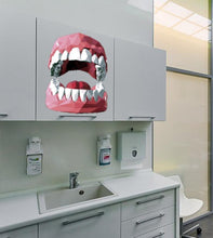 Load image into Gallery viewer, Teeth Jaw Wall Decal, Teeth Jaw Wall sticker, Teeth Jaw wall decor, Teeth Jaw Wall Art