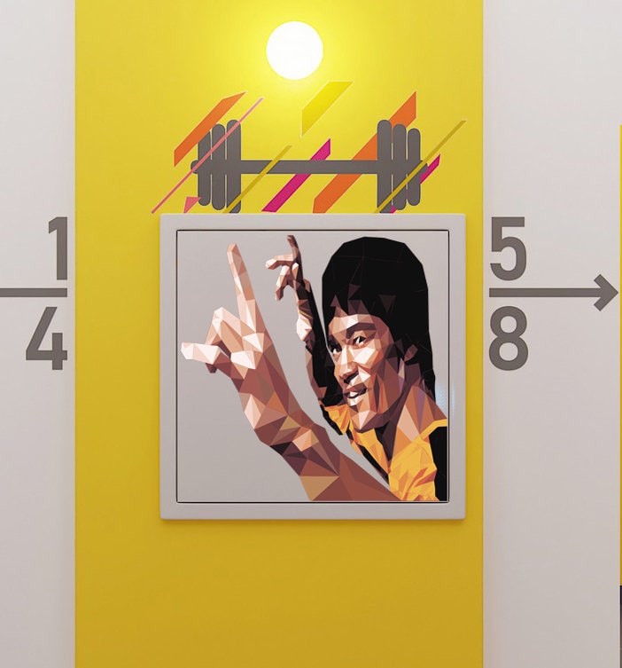Martial Arts kung Fu Legend Wall Decal, Martial Arts kung Fu Legend Wall sticker, Martial Arts kung Fu Legend wall decor