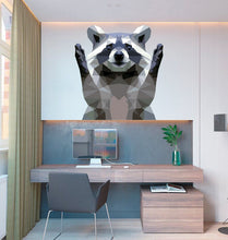 Load image into Gallery viewer, Raccoon Wall Decal, Raccoon Wall sticker, Raccoon wall decor, Raccoon Wall Art