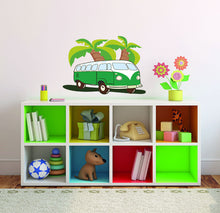 Load image into Gallery viewer, Surfing Van Wall Decal, Surfing Wall Sticker, Surfing Wall Art