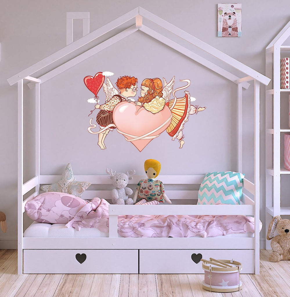 Kids Love Wall Decal, Kids Love Sticker, Boy and Girl Nursery Wall Decal