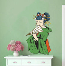 Load image into Gallery viewer, Geisha Sticker, Geisha Decal, Geisha Wall Decor