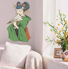 Load image into Gallery viewer, Geisha Sticker, Geisha Decal, Geisha Wall Decor