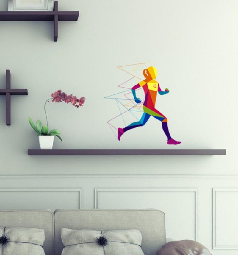 Runner Wall Decal, Runner Wall sticker, Runner wall decor, Runner Wall Art