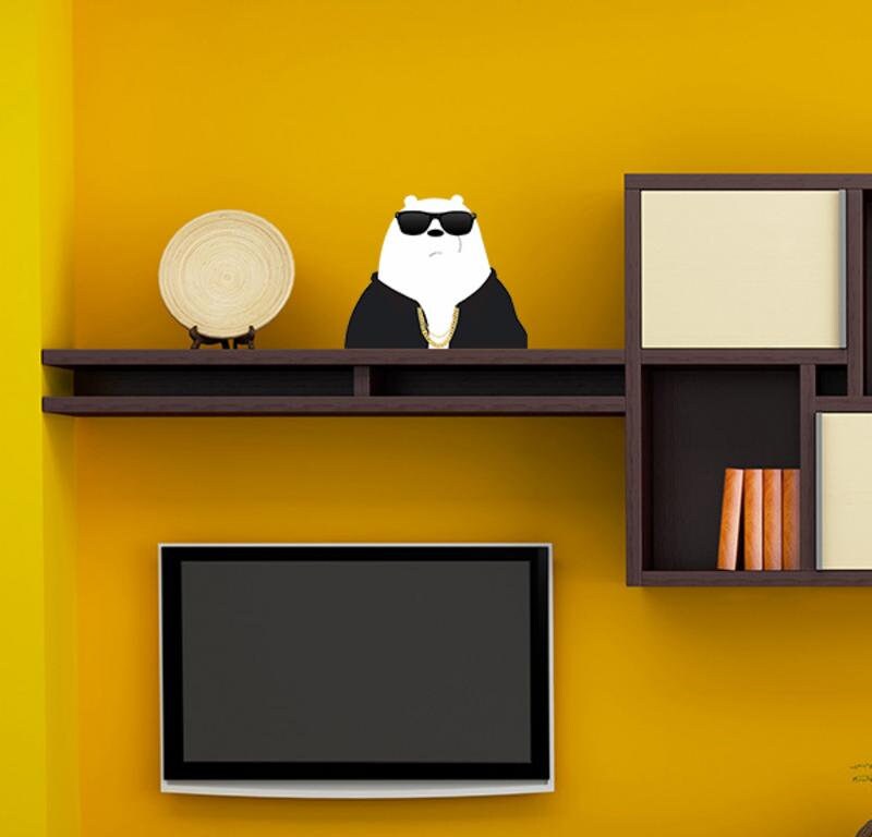Cool Bear Wall Decal, Cool Bear Wall sticker, Cool Bear wall decor