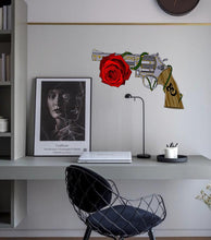 Load image into Gallery viewer, Rose Revolver Sticker, Rose Revolver Decal, Rose Revolver Wall Art