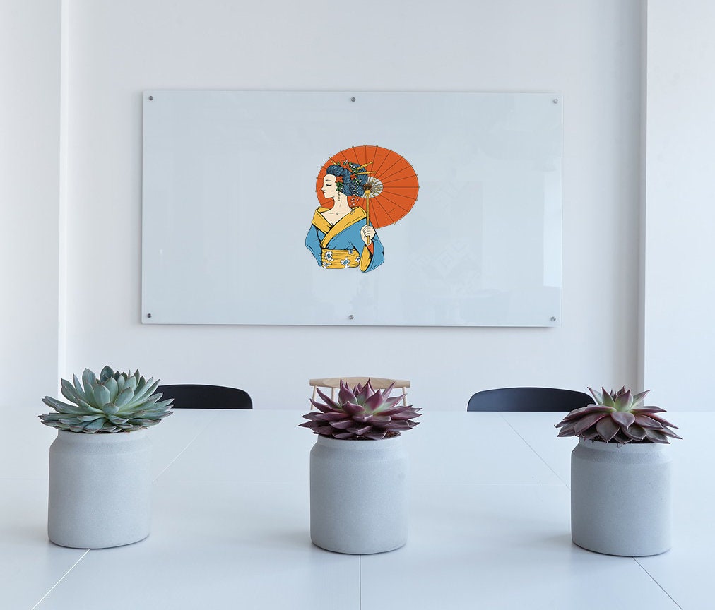 Geisha Sticker, Geisha Decal, Geisha Wall Art
