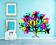 Load image into Gallery viewer, Colored Tree Wall Decal, Colored Tree Wall sticker, Colored Tree wall decor, Colored Tree Wall Art