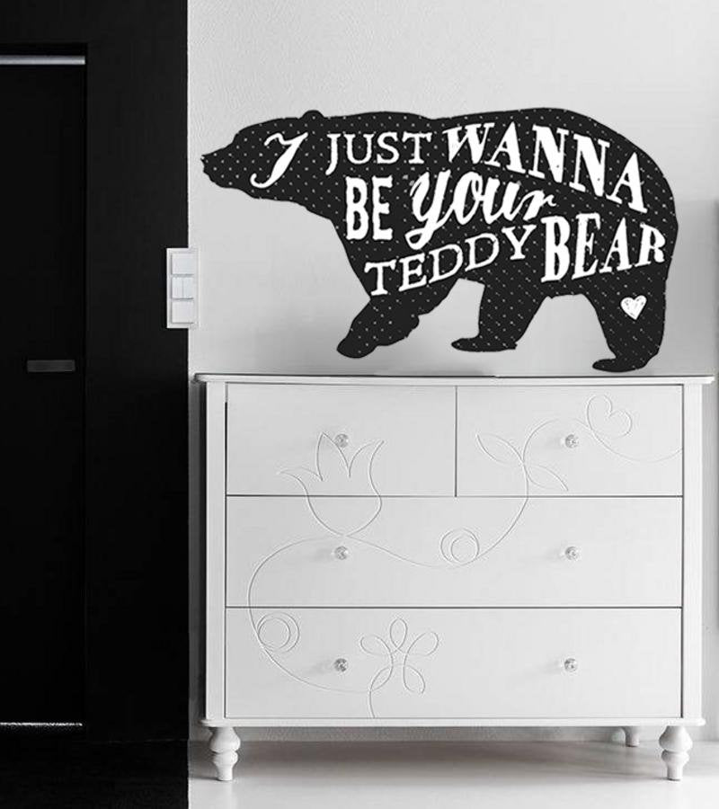 Teddy bear Wall Decal, Teddy bear Wall sticker, Teddy bear wall decor, Teddy bear Wall Art