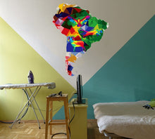 Load image into Gallery viewer, Africa Polygonal Wall Decal, African Decor, Africa Wall Art