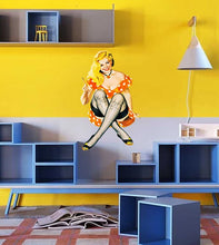 Load image into Gallery viewer, Pin Up Girl Sticker, Pin Up Girl Decal