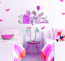 Load image into Gallery viewer, Cats girls room decor, Cats For Girls, Cats Sticker