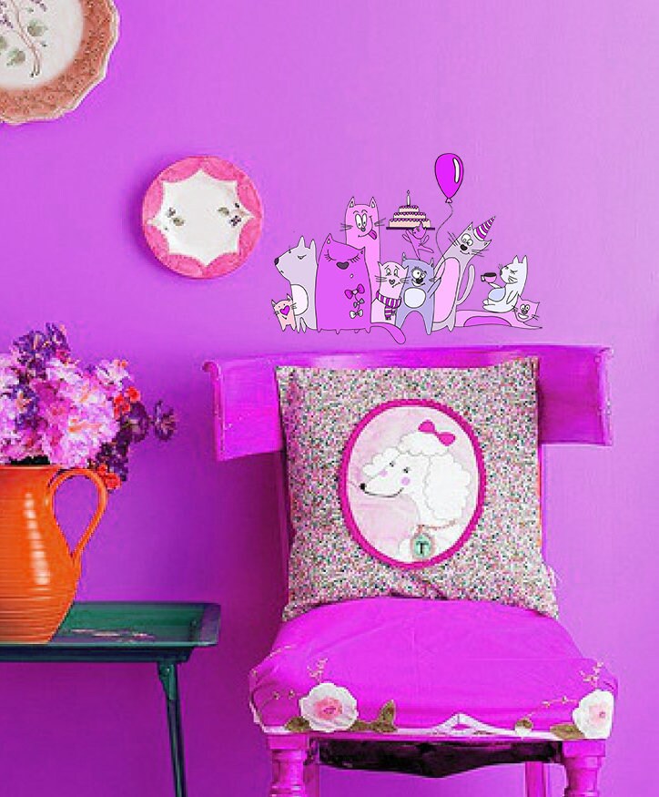 Cats girls room decor, Cats For Girls, Cats Sticker