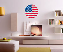 Load image into Gallery viewer, US Flag Polygonal Wall Decal