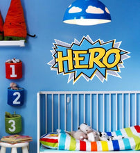 Load image into Gallery viewer, Hero Wall Decal, Hero Sticker, Hero Wall Decor