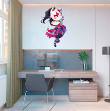 Load image into Gallery viewer, Anime Little Girl Wall Decal, Anime Little Girl Wall sticker, Anime Little Girl wall decor