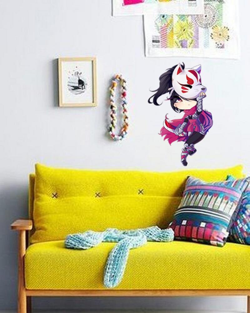 Anime Little Girl Wall Decal, Anime Little Girl Wall sticker, Anime Little Girl wall decor