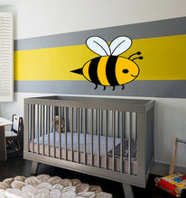 Load image into Gallery viewer, Bee for Nursery Wall Decal, Bee for Nursery Wall sticker, Bee wall decor, Bee Wall Art