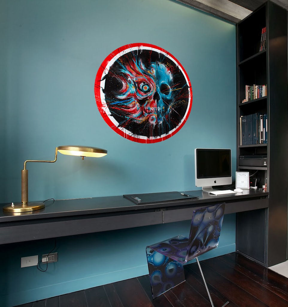Fantasy Skull Wall Decal, Fantasy Skull Wall sticker, Fantasy Skull wall decor, Fantasy Skull Wall Art