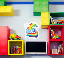 Load image into Gallery viewer, Cool Rainbow Wall Decal, Cool Rainbow Wall sticker, Cool Rainbow wall decor, Cool Rainbow Wall Art