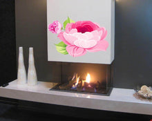 Load image into Gallery viewer, Pink Peony Flower Wall Decal, Pink Peony Flower Wall sticker, Pink Peony Flower wall decor, Pink Peony Flower Wall Art