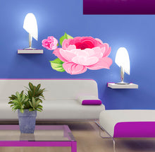 Load image into Gallery viewer, Pink Peony Flower Wall Decal, Pink Peony Flower Wall sticker, Pink Peony Flower wall decor, Pink Peony Flower Wall Art