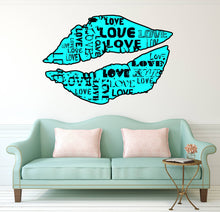 Load image into Gallery viewer, Lips Collage Love Wall Decal, Lips Collage Love Wall sticker, Lips Collage Love wall decor