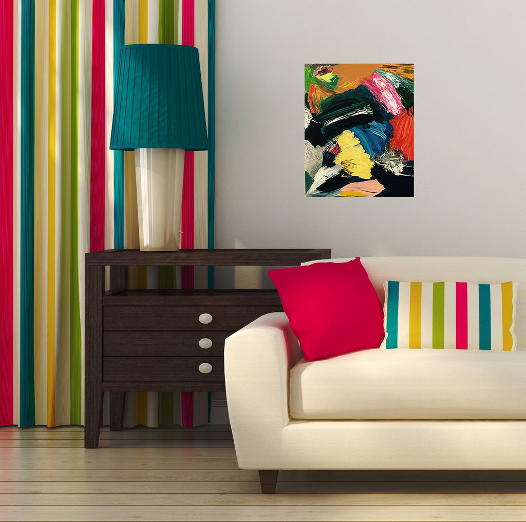 Abstract Painting Wall Decal, Abstract Painting Wall sticker, Abstract Painting wall decor