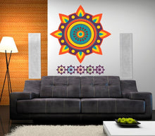 Load image into Gallery viewer, Yoga Mandala Wall Decal, Yoga Mandala Wall sticker, Yoga Mandala wall decor