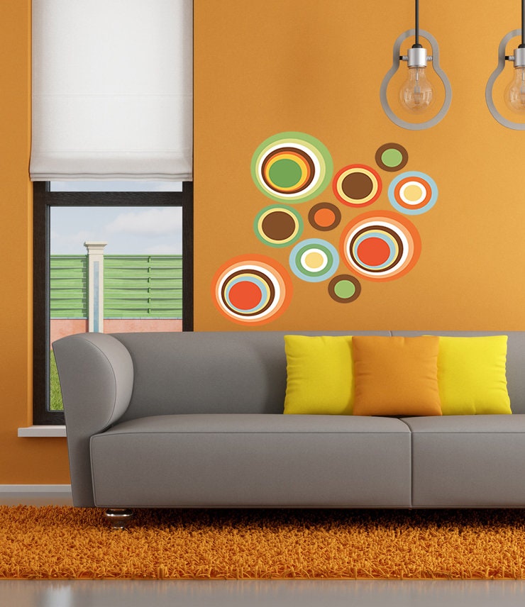 Boho Circles Wall Decal, Boho Circles Wall sticker, Boho Circles wall decor, Boho Circles Wall Art