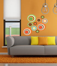 Load image into Gallery viewer, Boho Circles Wall Decal, Boho Circles Wall sticker, Boho Circles wall decor, Boho Circles Wall Art