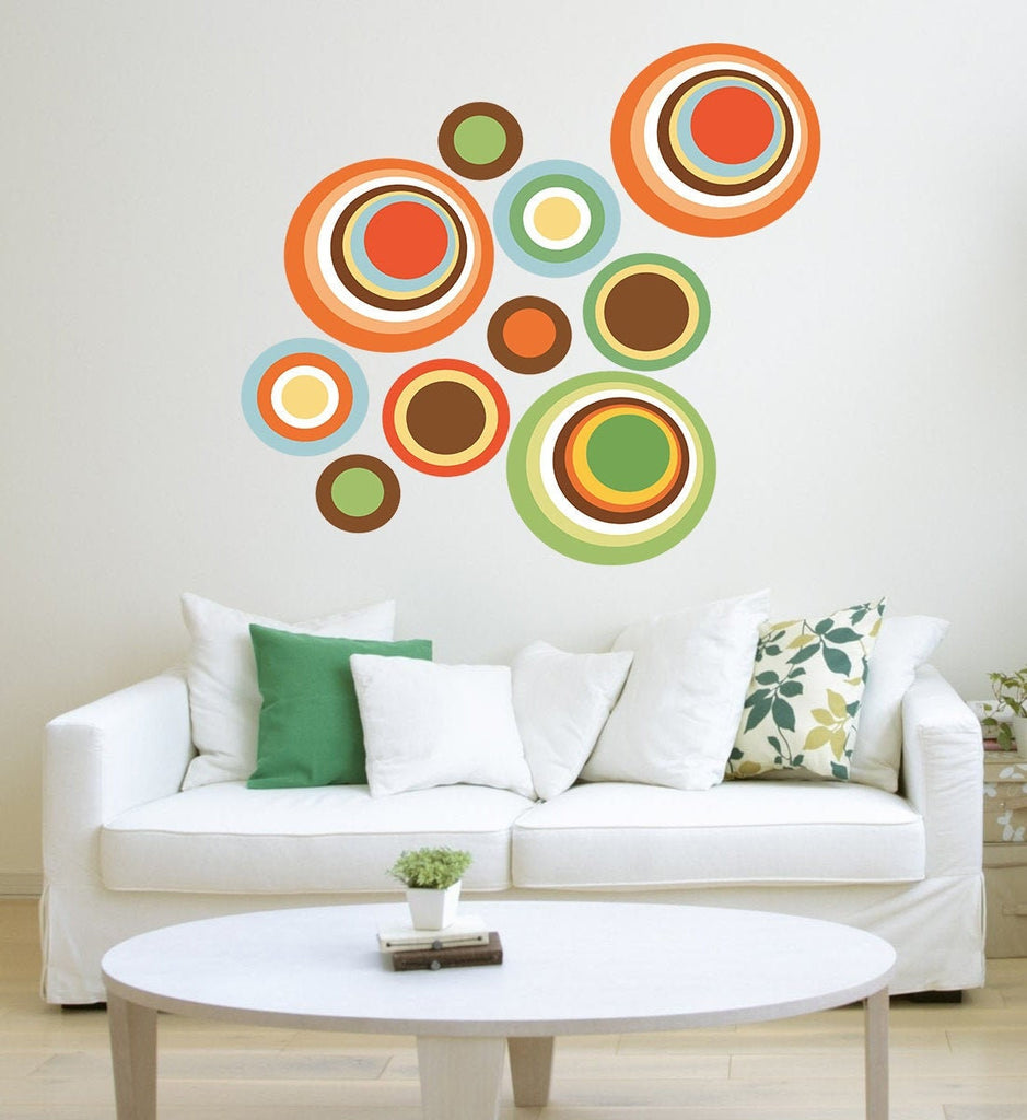 Boho Circles Wall Decal, Boho Circles Wall sticker, Boho Circles wall decor, Boho Circles Wall Art