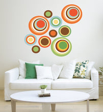 Load image into Gallery viewer, Boho Circles Wall Decal, Boho Circles Wall sticker, Boho Circles wall decor, Boho Circles Wall Art
