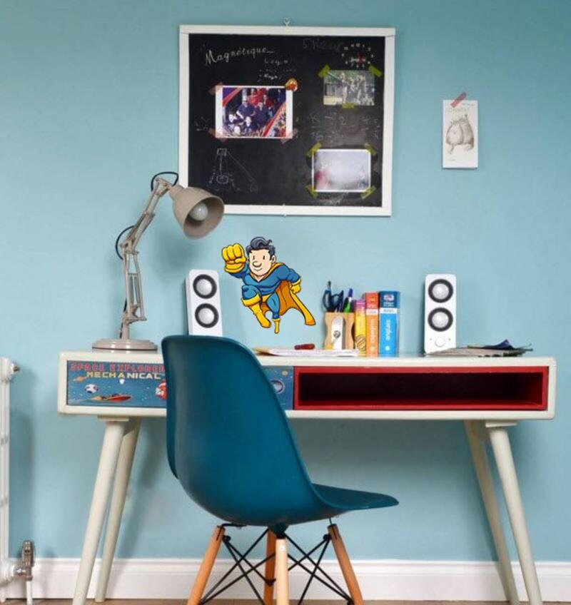 Superhero Wall Decal, Superhero Wall sticker, Superhero wall decor
