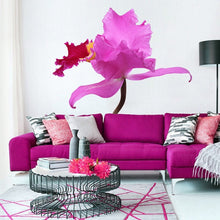 Load image into Gallery viewer, Lilac Orchid Wall Decal, Lilac Orchid Wall sticker, Lilac Orchid wall decor
