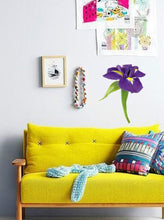 Load image into Gallery viewer, Purple Orchid Wall Decal, Purple Orchid Wall sticker, Purple Orchid wall decor
