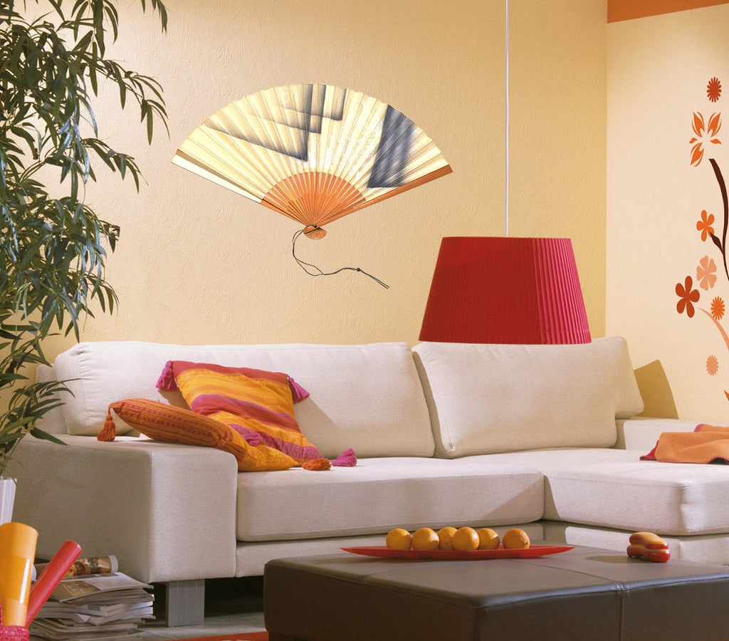 Hand Fan Wall Decal, Hand Fan Wall sticker, Hand Fan wall decor, Hand Fan Wall Art
