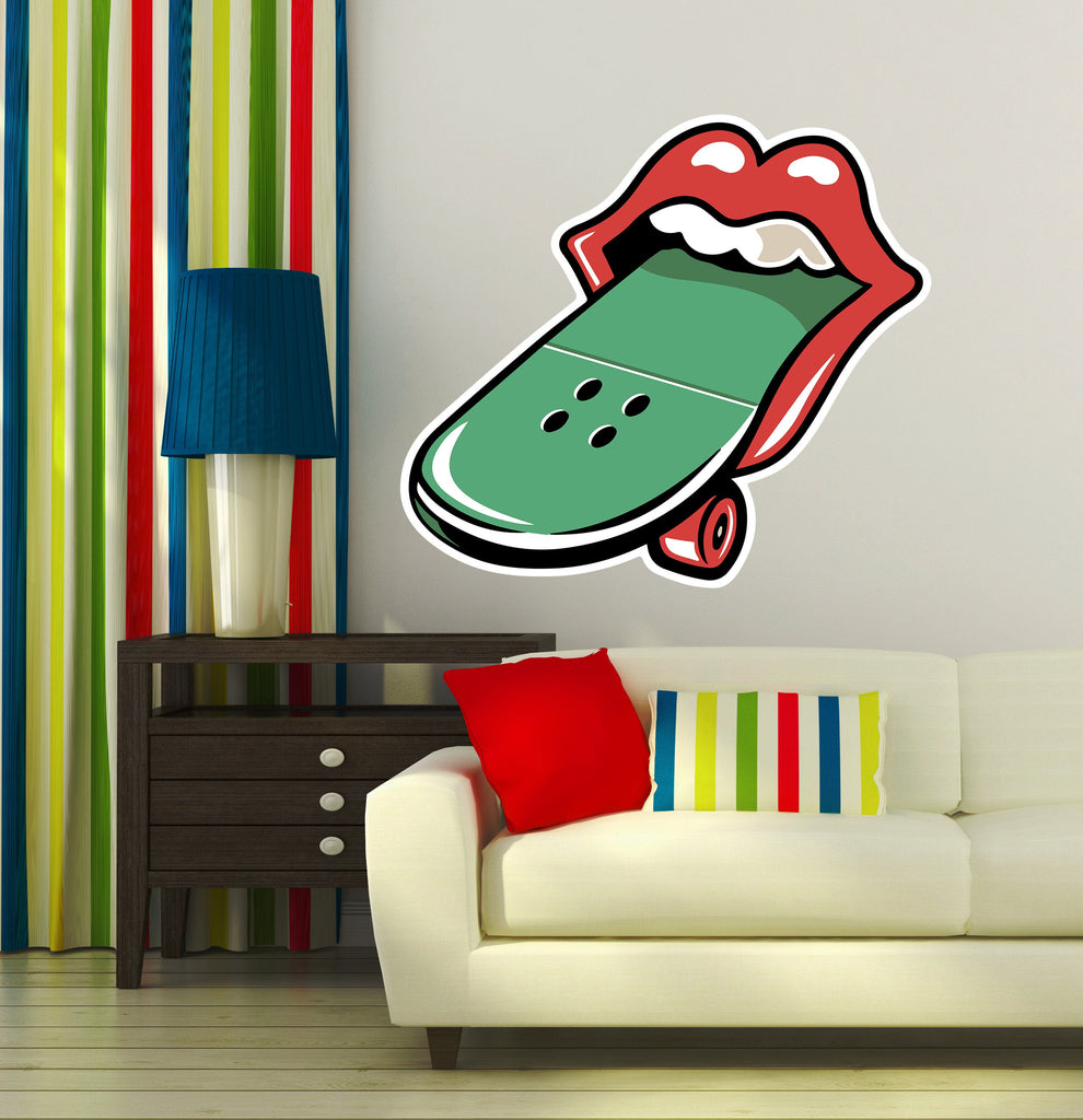 Skateboarding Love Decal, Skateboarding Sticker, Skateboarding Decor