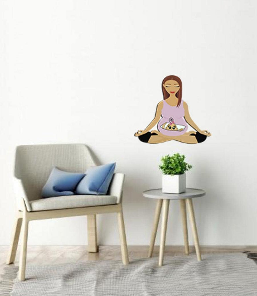 Pregnancy Meditation Wall Decal, Pregnancy Decoration, Nursing Decor