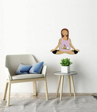 Load image into Gallery viewer, Pregnancy Meditation Wall Decal, Pregnancy Decoration, Nursing Decor