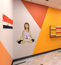 Load image into Gallery viewer, Pregnancy Meditation Wall Decal, Pregnancy Decoration, Nursing Decor