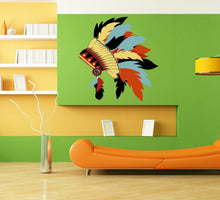 Load image into Gallery viewer, Indian Feathers Wall Decal, Feathers wall Sticker