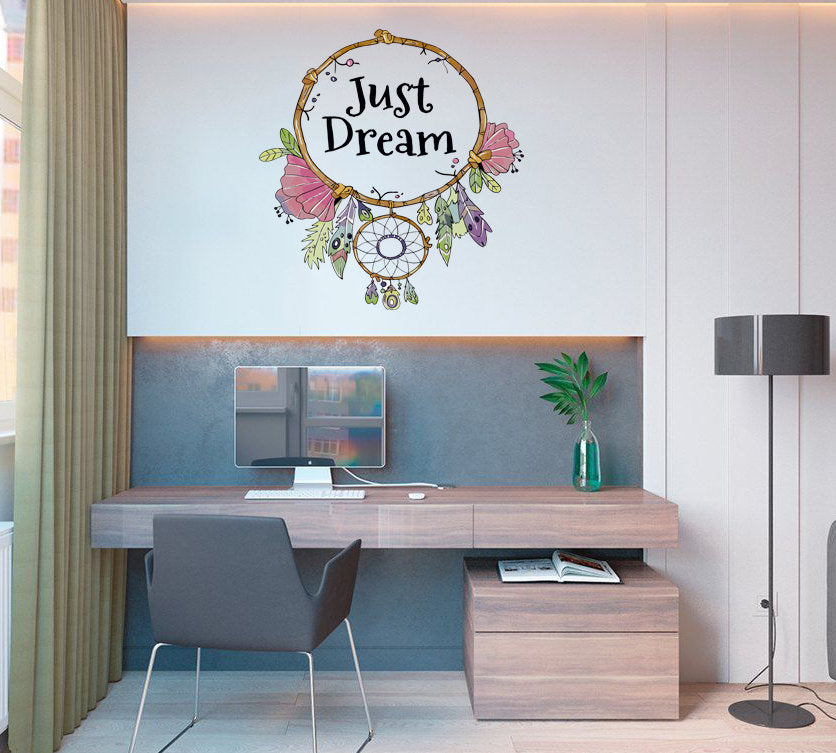 Just Dream, Dreamcatcher Wall Decal, Just Dream, Dreamcatcher Wall sticker, Just Dream, Dreamcatcher wall decor