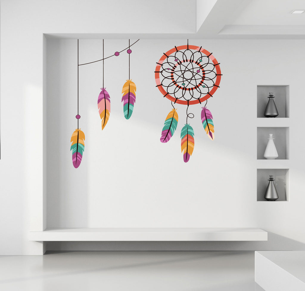 Dreamcatcher wall sticker, Dreamcatcher wall sticker, Dreamcatcher decor