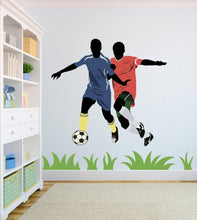 Load image into Gallery viewer, Soccer Players Wall Decal, Soccer Players Wall sticker, Soccer Players wall decor