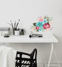 Load image into Gallery viewer, Flowers Roses Bouquet Wall Decal, Flowers Roses Bouquet Wall sticker, Flowers Roses Bouquet wall decor