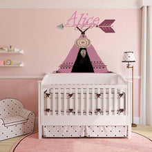 Load image into Gallery viewer, Arrow Wigwam Boho Wall Decal, Arrow Wigwam Boho Wall sticker, Arrow Wigwam Boho wall decor
