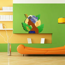 Load image into Gallery viewer, Flower Woman Girl Wall Decal, Flower Woman Girl Wall sticker, Flower Woman Girl wall decor