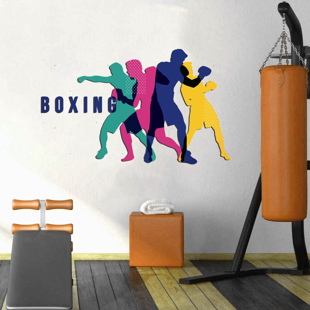 Kickboxing MMA Wall Decal, Kickboxing MMA Wall sticker, Kickboxing MMA wall decor, Kickboxing Wall Art